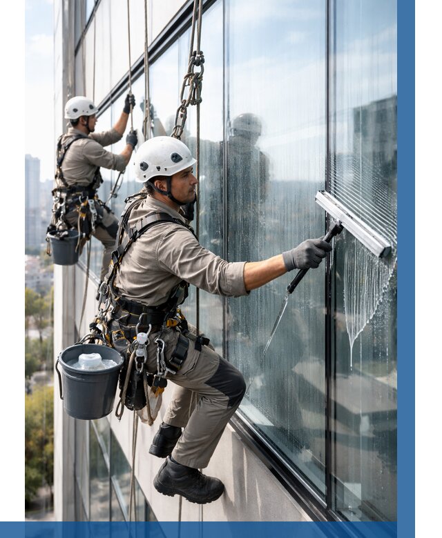 Мойка окон альпинистами в Благовещенске от 4674 р. | ВЫСОТНИК-Бгв