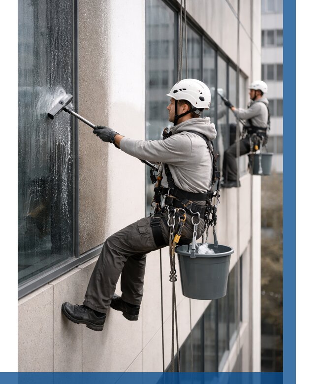 Мойка фасадов зданий в Благовещенске под ключ от 364 р. | ВЫСОТНИК-Бгв