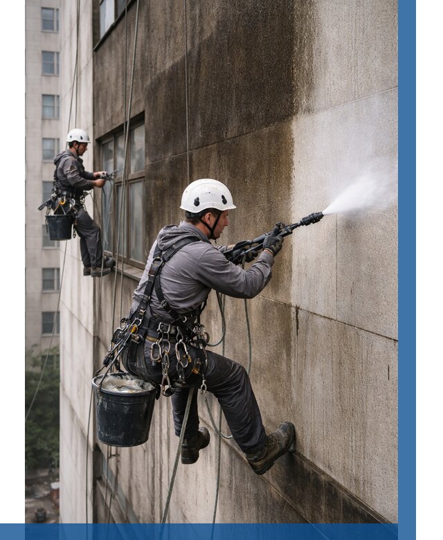 Очистка фасада от копоти в Благовещенске от 260 р. | ВЫСОТНИК-Бгв