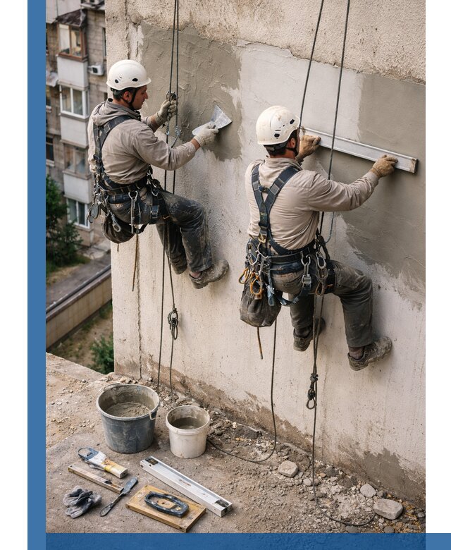 Комплексный ремонт штукатурного фасада с гарантией в Благовещенске