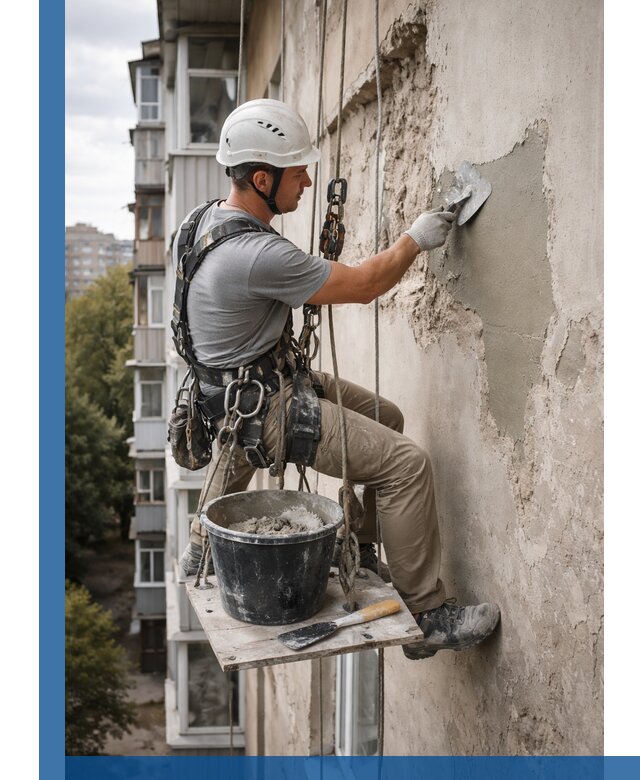 Восстановление фасадной штукатурки в Благовещенске с гарантией качества