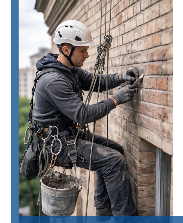 Качественный ремонт кирпичной кладки фасада в Благовещенске с гарантией