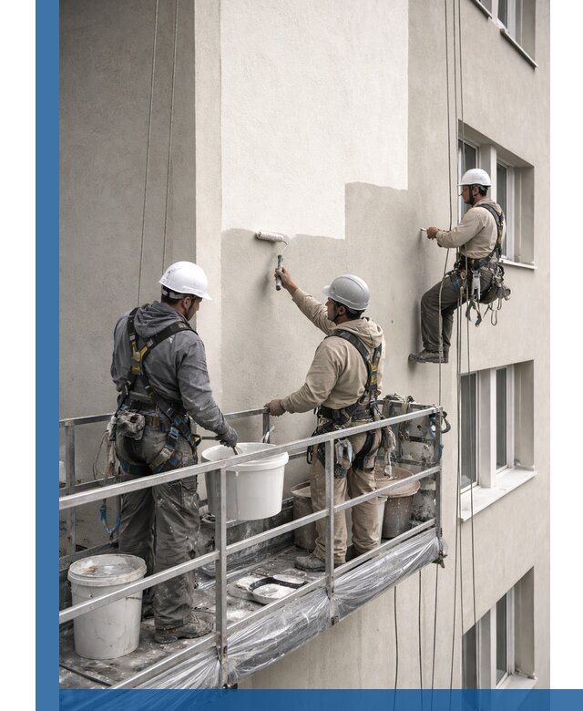 Покраска оштукатуренного фасада в Благовещенске под ключ с гарантией