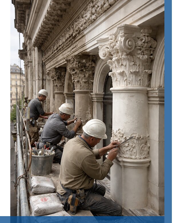 Реставрация фасадной лепнины в Благовещенске от 2597 р. | ВЫСОТНИК-Бгв