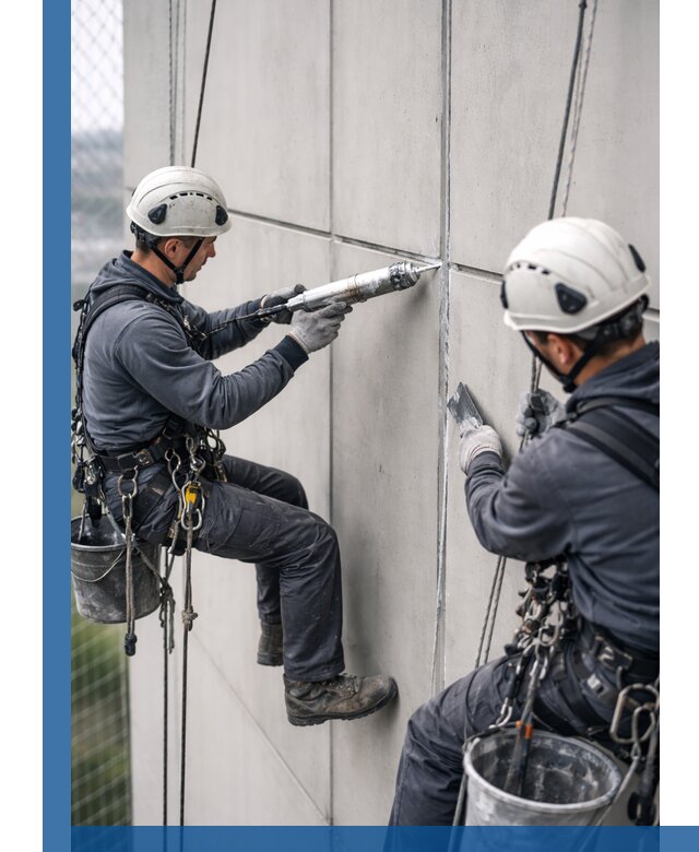 Первичная герметизация швов фасадов и кровель в Благовещенске