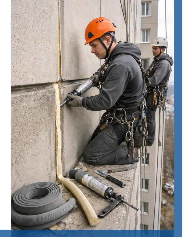 Теплый шов межпанельные швы в Благовещенске от 727 р. | ВЫСОТНИК-Бгв