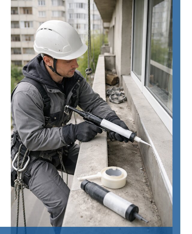 Герметизация швов лоджии в Благовещенске от 4674 р. | ВЫСОТНИК-Бгв