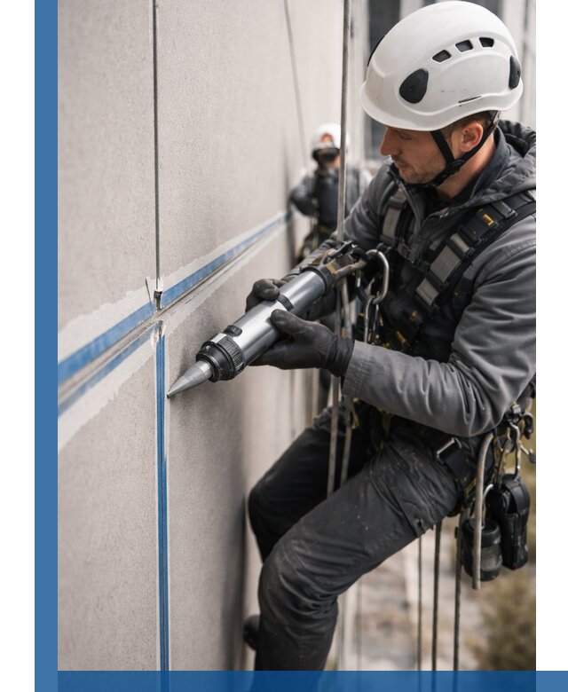 Герметизация стыков фасадных панелей в Благовещенске качественно и быстро