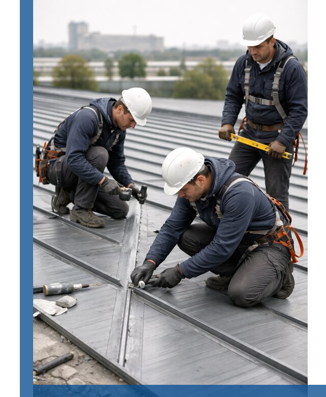 Ремонт фальцевой кровли в Благовещенске срочно и качественно