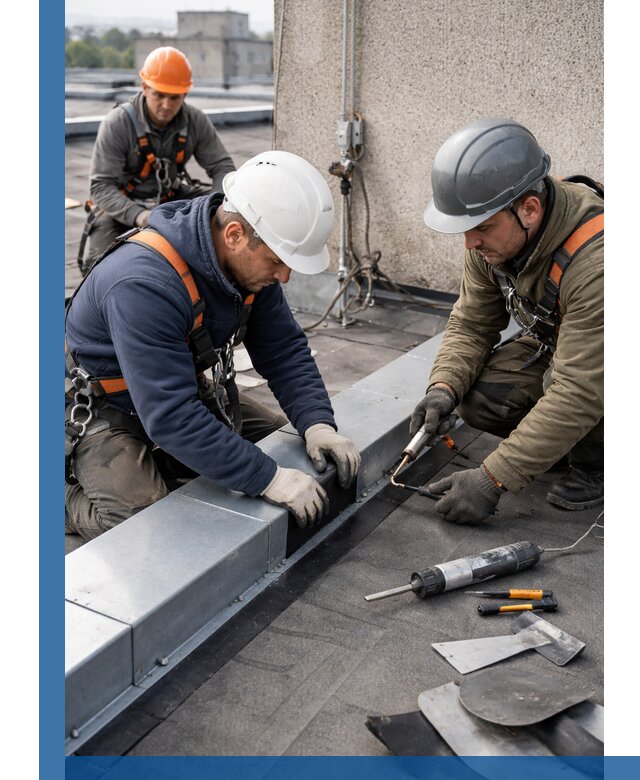 Ремонт кровельных примыканий в Благовещенске профессионально