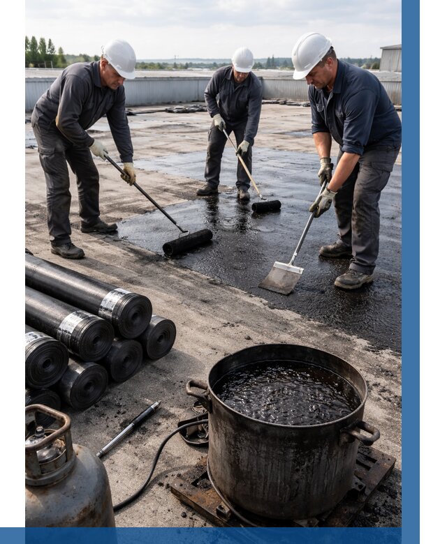 Гидроизоляция кровли мастикой в Благовещенске от 623 р. | ВЫСОТНИК-Бгв