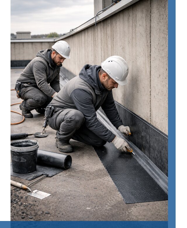 Гидроизоляция примыканий на кровле в Благовещенске от 935 р. | ВЫСОТНИК-Бгв