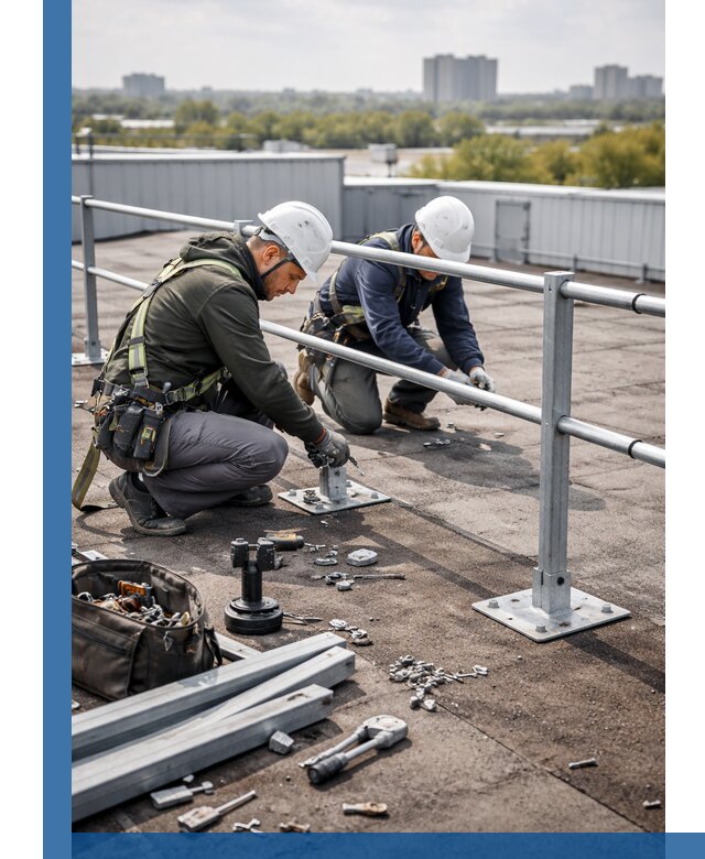 Монтаж кровельного ограждения в Благовещенске под ключ с гарантией