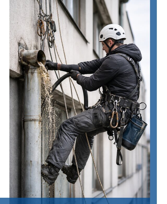Прочистка водосточных труб в Благовещенске от 3635 р. | ВЫСОТНИК-Бгв