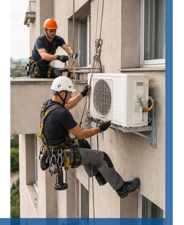 Монтаж внешнего блока кондиционера в Благовещенске от 6751 р. | ВЫСОТНИК-Бгв