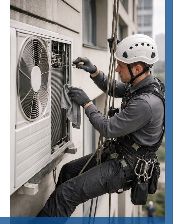 Обслуживание внешнего блока кондиционера в Благовещенске от 2804 р.ВЫСОТНИК-Бгв