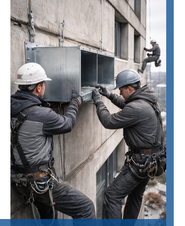 Монтаж вентиляционных коробов в Благовещенске от 3116 р. | ВЫСОТНИК-Бгв