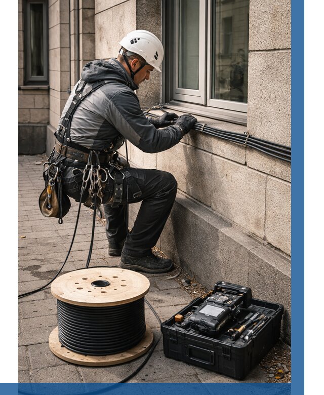 Прокладка оптоволоконного кабеля в Благовещенске от 831 р. | ВЫСОТНИК-Бгв