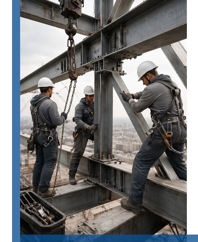 Профессиональный монтаж металлоконструкций на высоте в Благовещенске