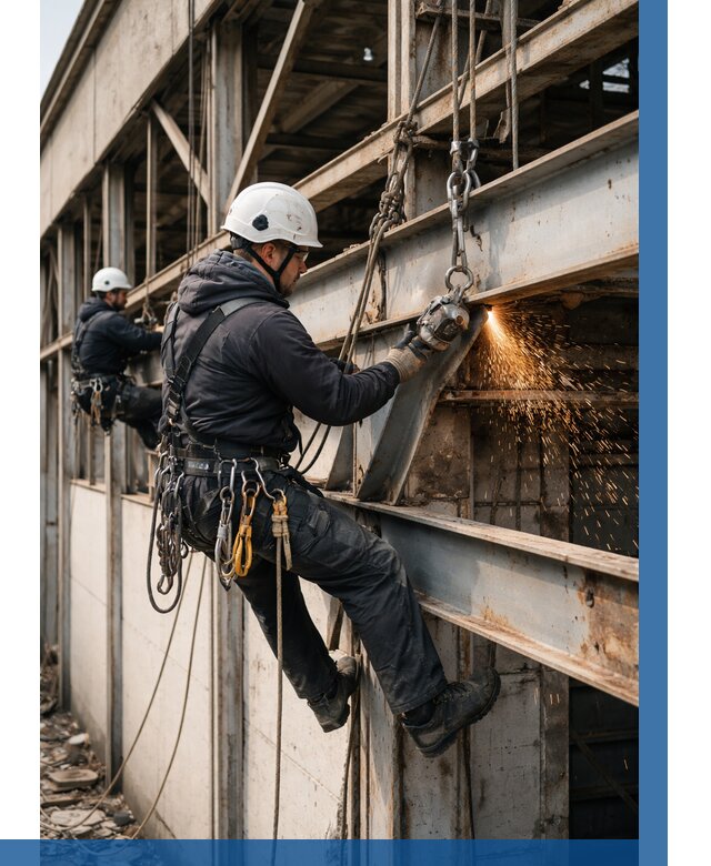 Демонтаж металлоконструкций на высоте в Благовещенске от 6751р. |ВЫСОТНИК-Бгв