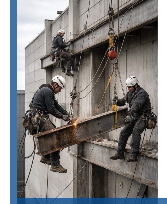 Демонтаж металлоконструкций на высоте в Благовещенске под ключ