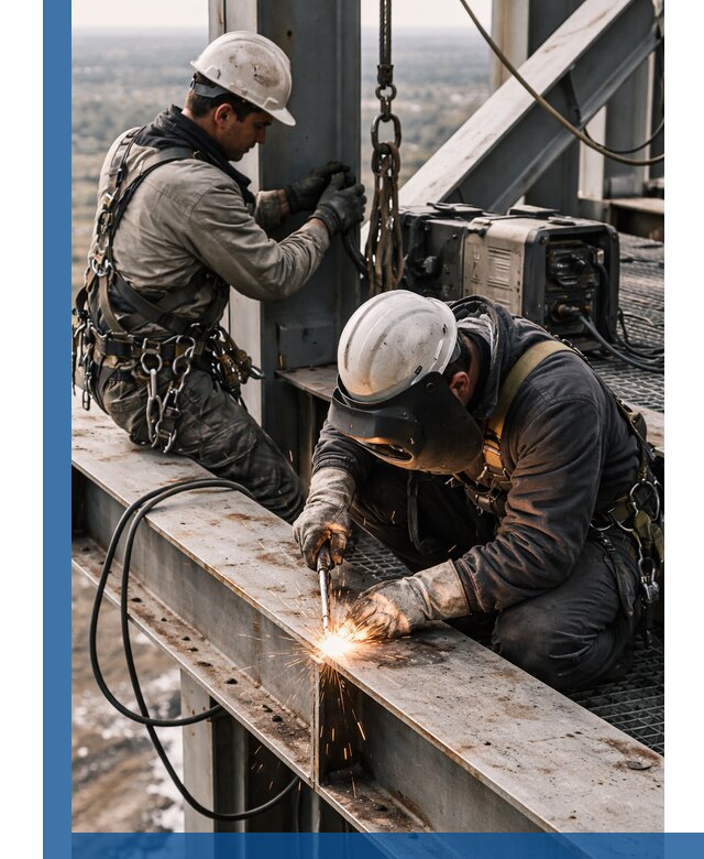 Высотные сварочные работы в Благовещенске для промышленных объектов