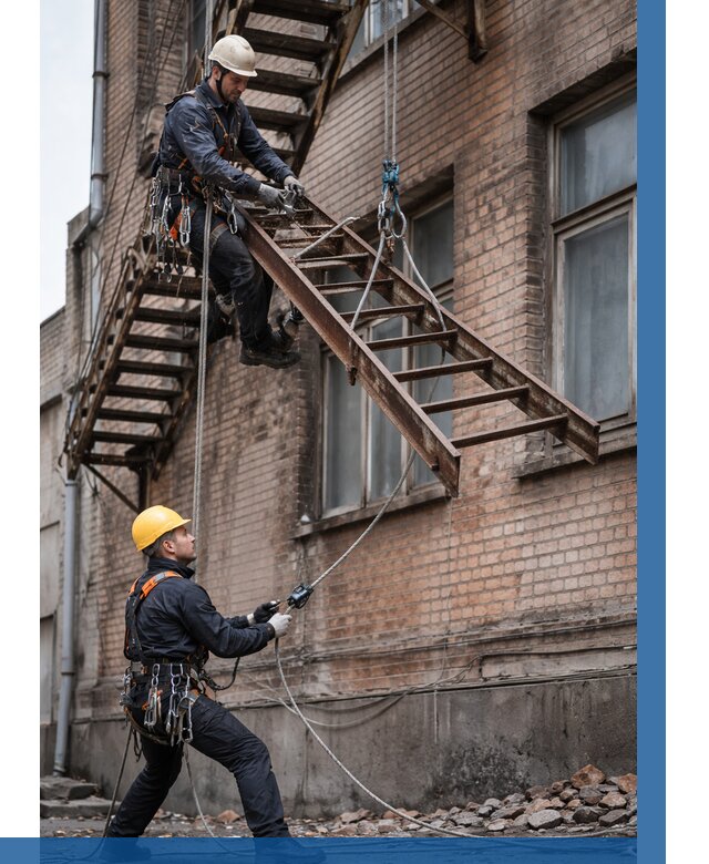 Демонтаж пожарной лестницы в Благовещенске от 12463 р. | ВЫСОТНИК-Бгв