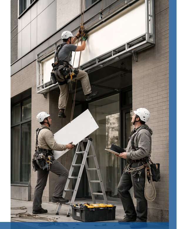 Монтаж светового короба в Благовещенске от 6751 р. | ВЫСОТНИК-Бгв