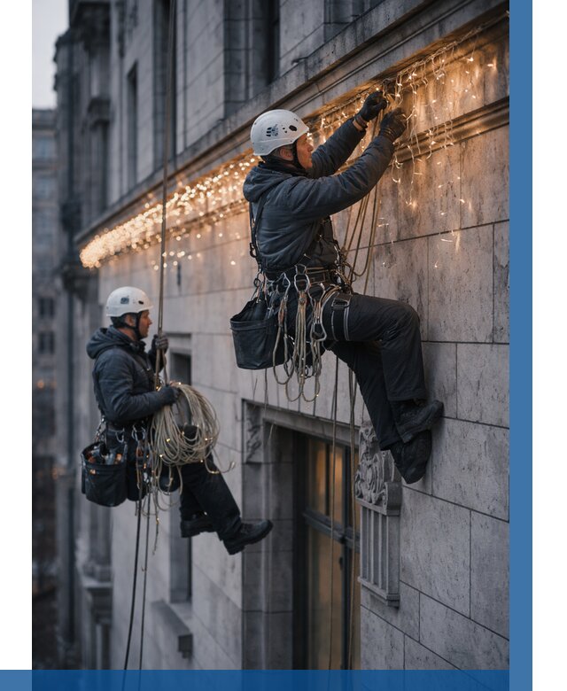 Монтаж новогодней иллюминации в Благовещенске от 8828 р. | ВЫСОТНИК-Бгв