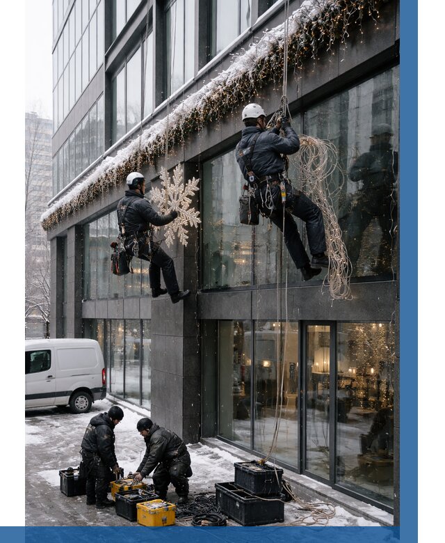 Демонтаж новогоднего оформления в Благовещенске от 5712 р. | ВЫСОТНИК-Бгв