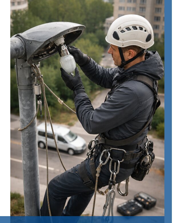 Замена ламп на высоте в Благовещенске от 2597 р. | ВЫСОТНИК-Бгв