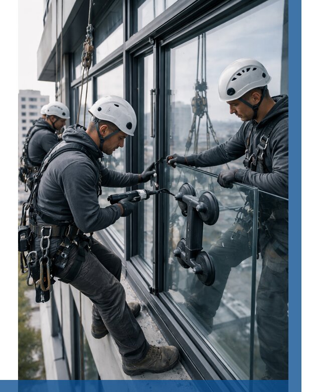 Витражное остекление зданий в Благовещенске от 3635 р. | ВЫСОТНИК-Бгв