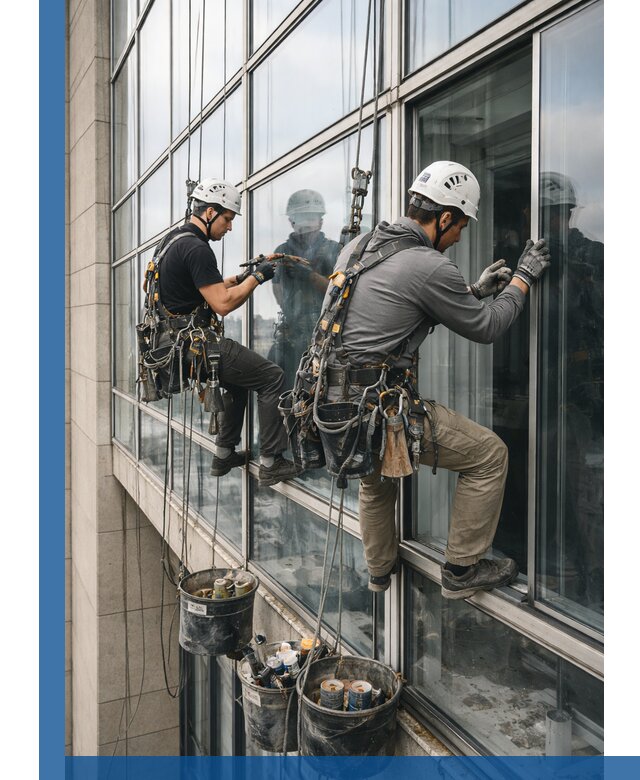 Ремонт витражных конструкций и фасадного остекления в Благовещенске