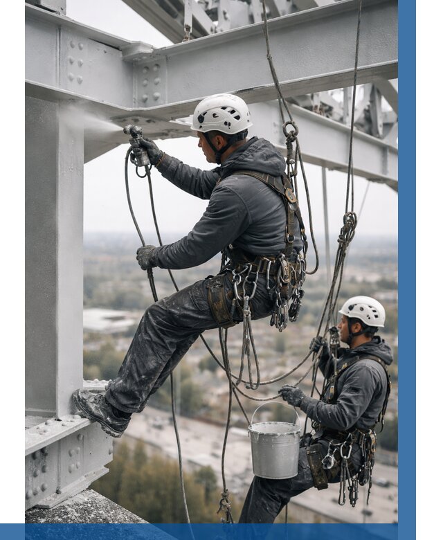 Покраска металлоконструкций на высоте в Благовещенске 364 р |ВЫСОТНИК-Бгв
