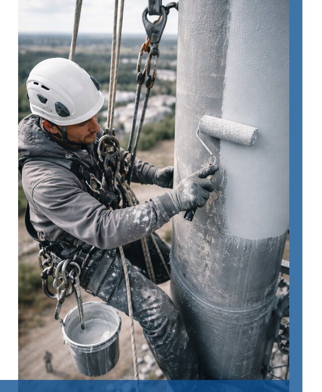 Покраска мачт связи под ключ в Благовещенске от 883 р. | ВЫСОТНИК-Бгв