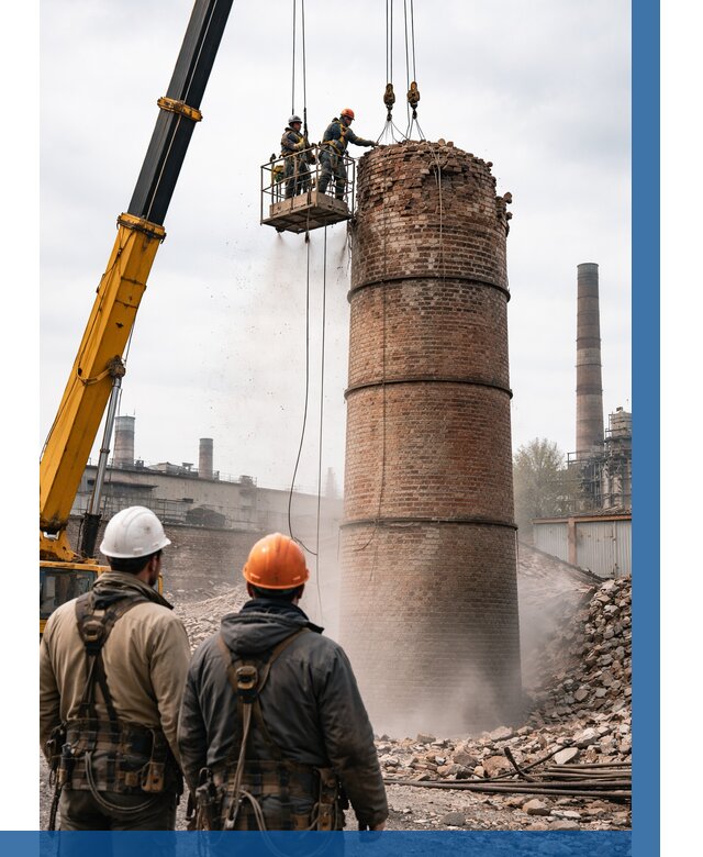 Демонтаж дымовой трубы в Благовещенске от 93474 р. | ВЫСОТНИК-Бгв, смета