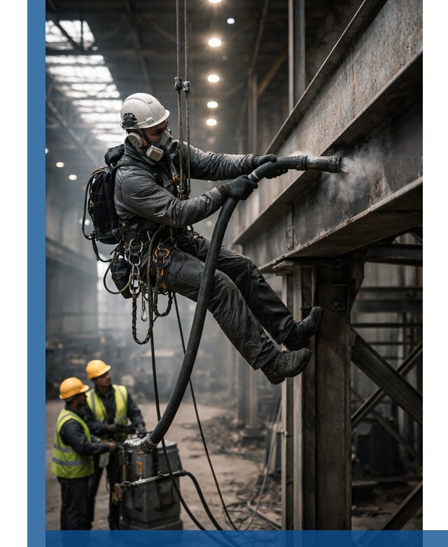 Обеспыливание конструкций в цехах промышленного производства в Благовещенске