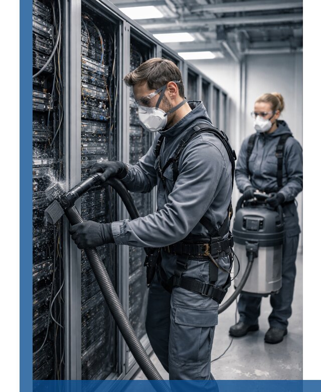 Обеспыливание серверной комнаты в Благовещенске, профессиональная очистка